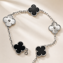 Eternal Clover Pro Bracelet | 18K Gold Plated Luck & Elegance (Silver Chain) LuckCoo