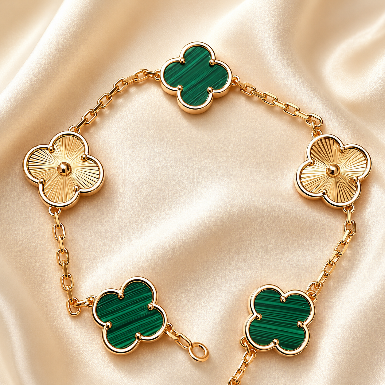 Eternal Clover Pro Bracelet | 18K Gold Plated Luck & Elegance (Rose Gold Chain) LuckCoo