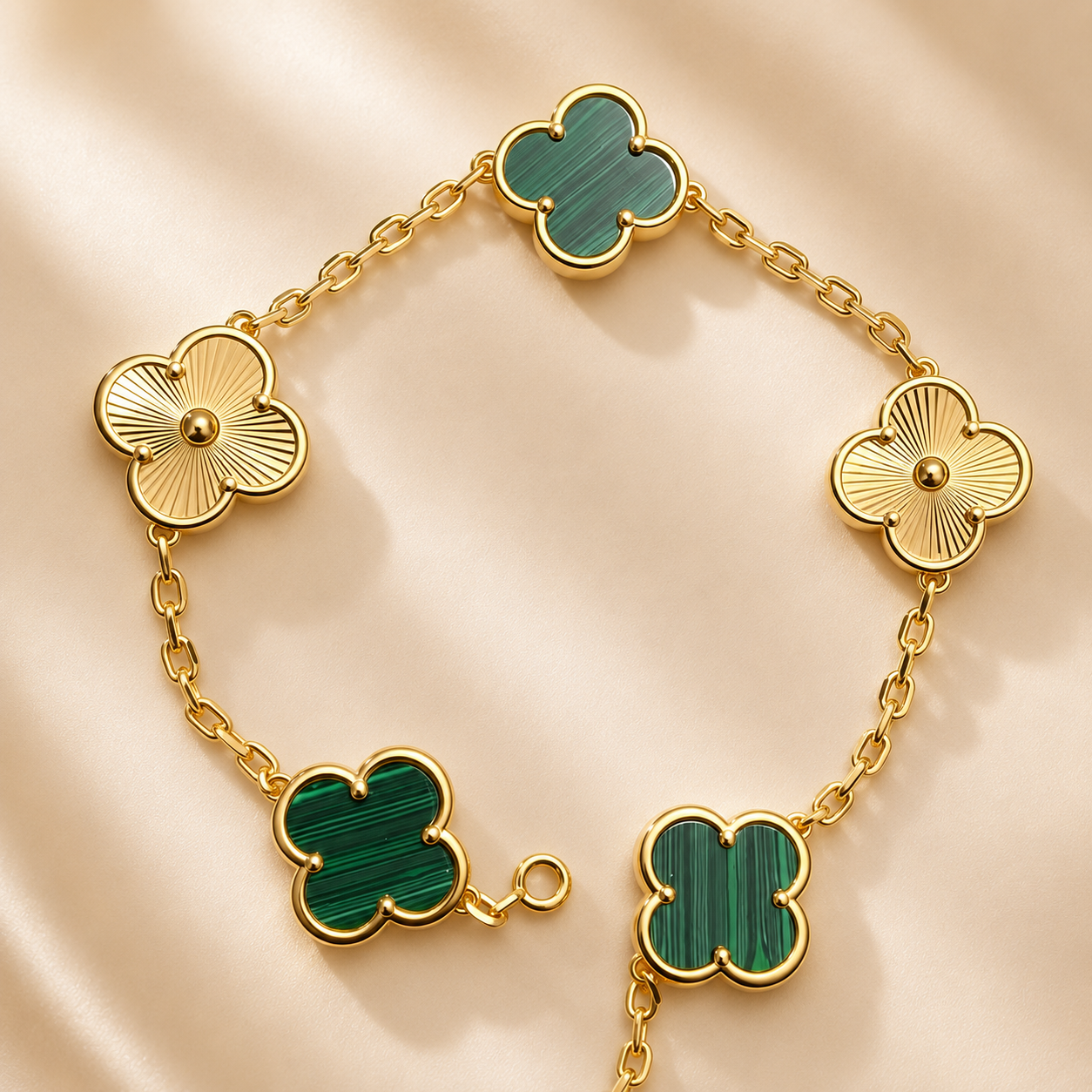 Eternal Clover Pro Bracelet | 18K Gold Plated Luck & Elegance (Gold Chain) LuckCoo