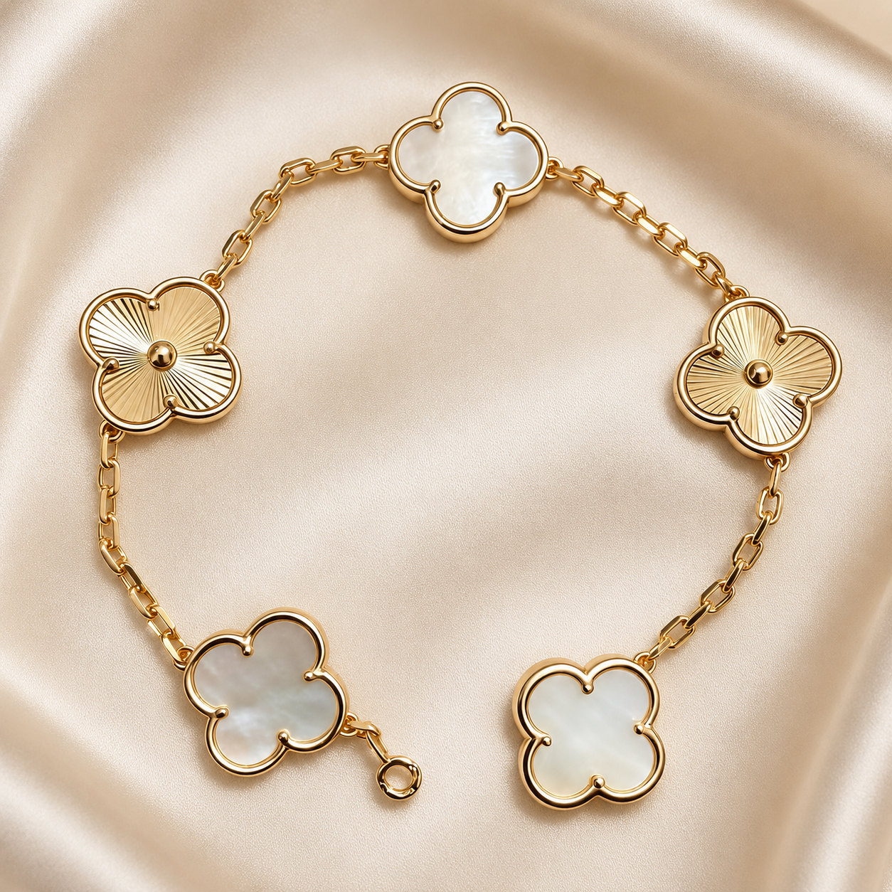 Eternal Clover Pro Bracelet | 18K Gold Plated Luck & Elegance (Rose Gold Chain) LuckCoo