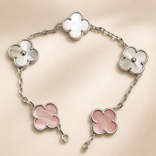 Eternal Clover Pro Bracelet | 18K Gold Plated Luck & Elegance (Silver Chain) LuckCoo
