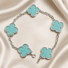 Eternal Clover Pro Bracelet | 18K Gold Plated Luck & Elegance (Silver Chain) LuckCoo