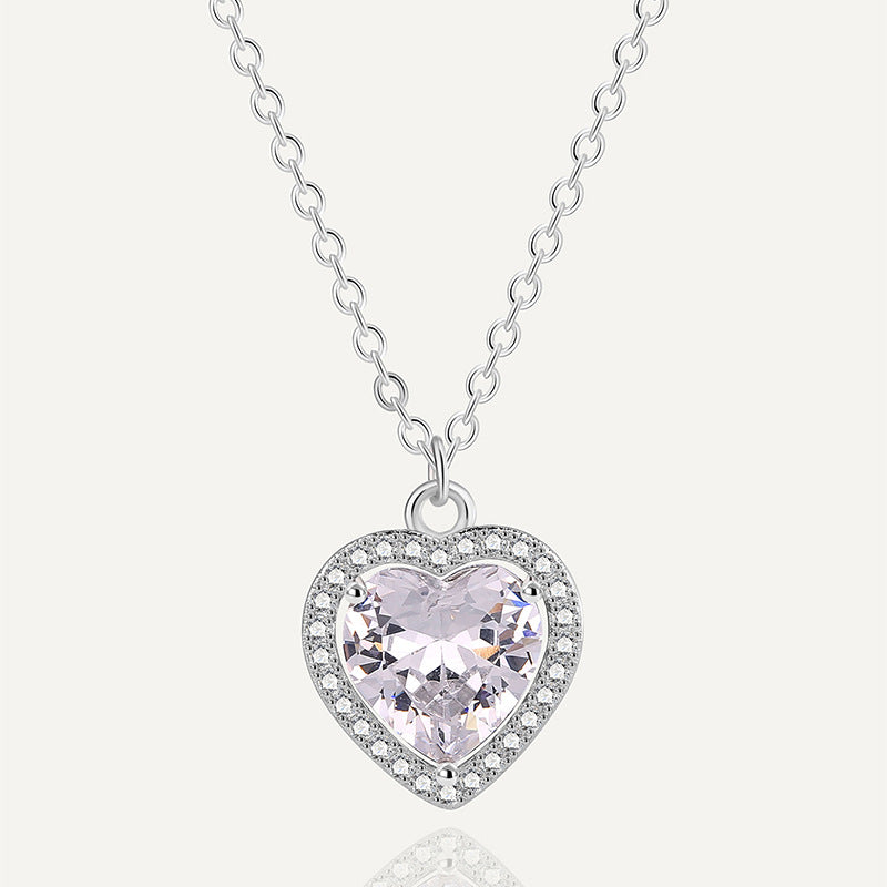 Heart Shaped Diamond Necklace