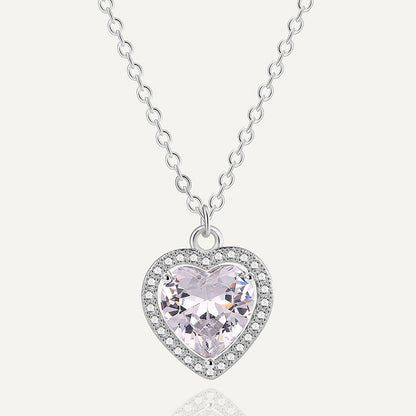 Heart Shaped Diamond Necklace