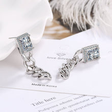 Boucles d'oreilles chaîne en diamant 