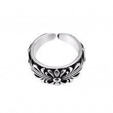 CH-S925 Silver Plated Vintage Open Hip Hop Ring