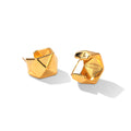 Boucles d'oreilles élégantes avec une texture plissée 