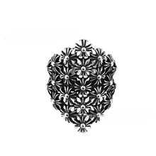 CH-S925 Silver Plated Vintage Open Hip Hop Ring LuckCoo