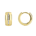Boucles d'oreilles en diamant lisse 