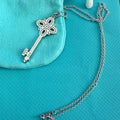 Key necklace iris cross snowflake collarbone chain