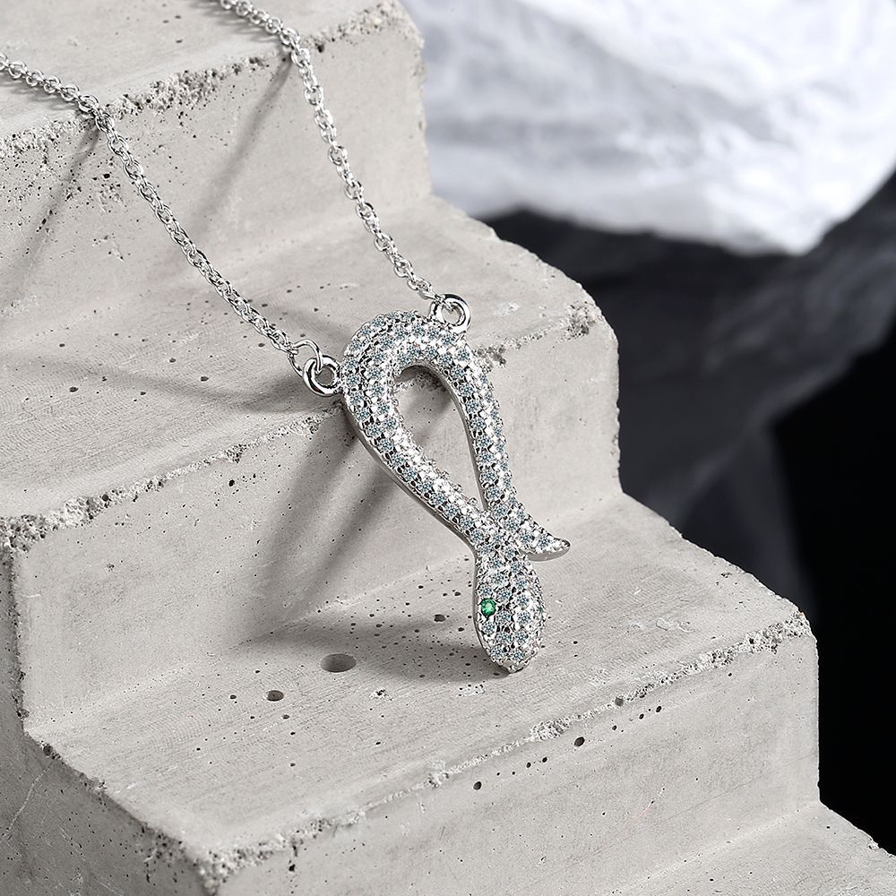 Snake Necklace Full of Diamonds