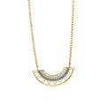 Collier éventail géométrique de style bohème 