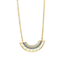 Collier éventail géométrique de style bohème 