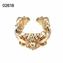 CH-S925 Silver Plated Vintage Open Hip Hop Ring LuckCoo