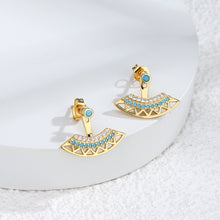 Boucles d'oreilles fendues avant et arrière de style bohème 