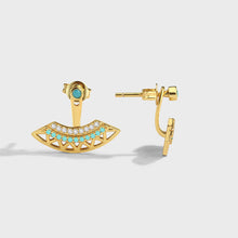 Boucles d'oreilles fendues avant et arrière de style bohème 
