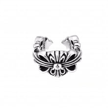 CH-S925 Silver Plated Vintage Open Hip Hop Ring LuckCoo