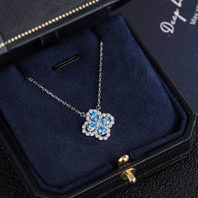 Clover Clavicle Chain Necklace – 18K Gold Plated, Sparkling Zircon Stones