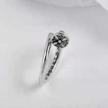 CH-S925 Silver Plated Vintage Open Hip Hop Ring LuckCoo