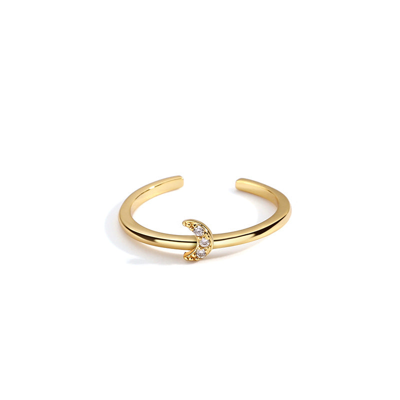 Moon Diamond Ring