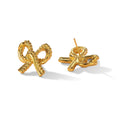 Boucles d'oreilles en forme de nœud creux en or 