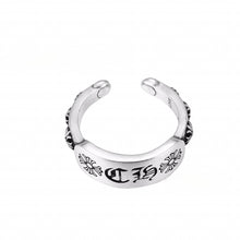 CH-S925 Silver Plated Vintage Open Hip Hop Ring