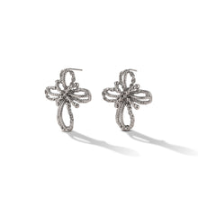 Boucles d'oreilles tressées créatives à fleurs creuses 