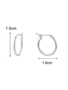 Minimalist geometric circular earrings