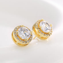 Boucles d'oreilles rondes exquises et simples 
