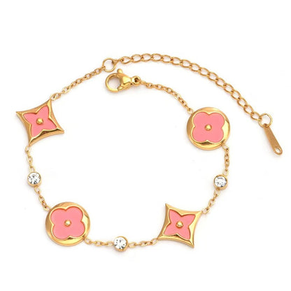 Four-leaf clover bracelet fashion versatile jewelry petal elements