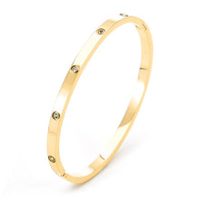 4mm diamond studded buckle bracelet
