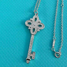 Key necklace iris cross snowflake collarbone chain