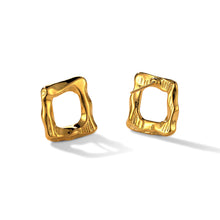 Clous d'oreilles carrés irréguliers 