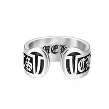 CH-S925 Silver Plated Vintage Open Hip Hop Ring LuckCoo