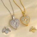 Pendentif aile de coeur 