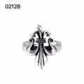 CH-S925 Silver Plated Vintage Open Hip Hop Ring（36）