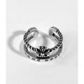 CH-S925 Silver Plated Vintage Open Hip Hop Ring（19）