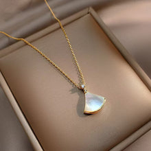Shell skirt pendant necklace