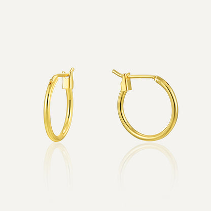 Minimalist geometric circular earrings