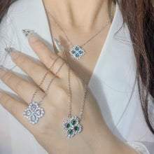 Clover Clavicle Chain Necklace – 18K Gold Plated, Sparkling Zircon Stones