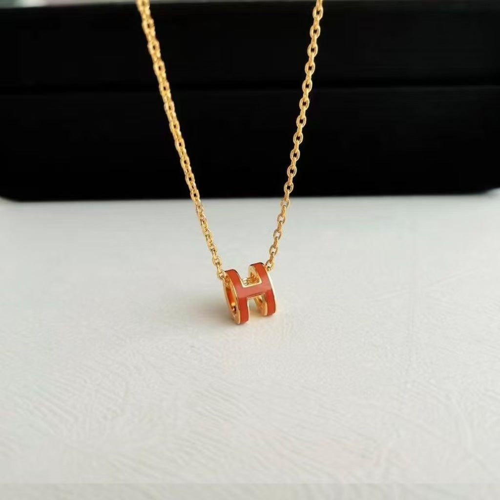 H-Pendant Necklace