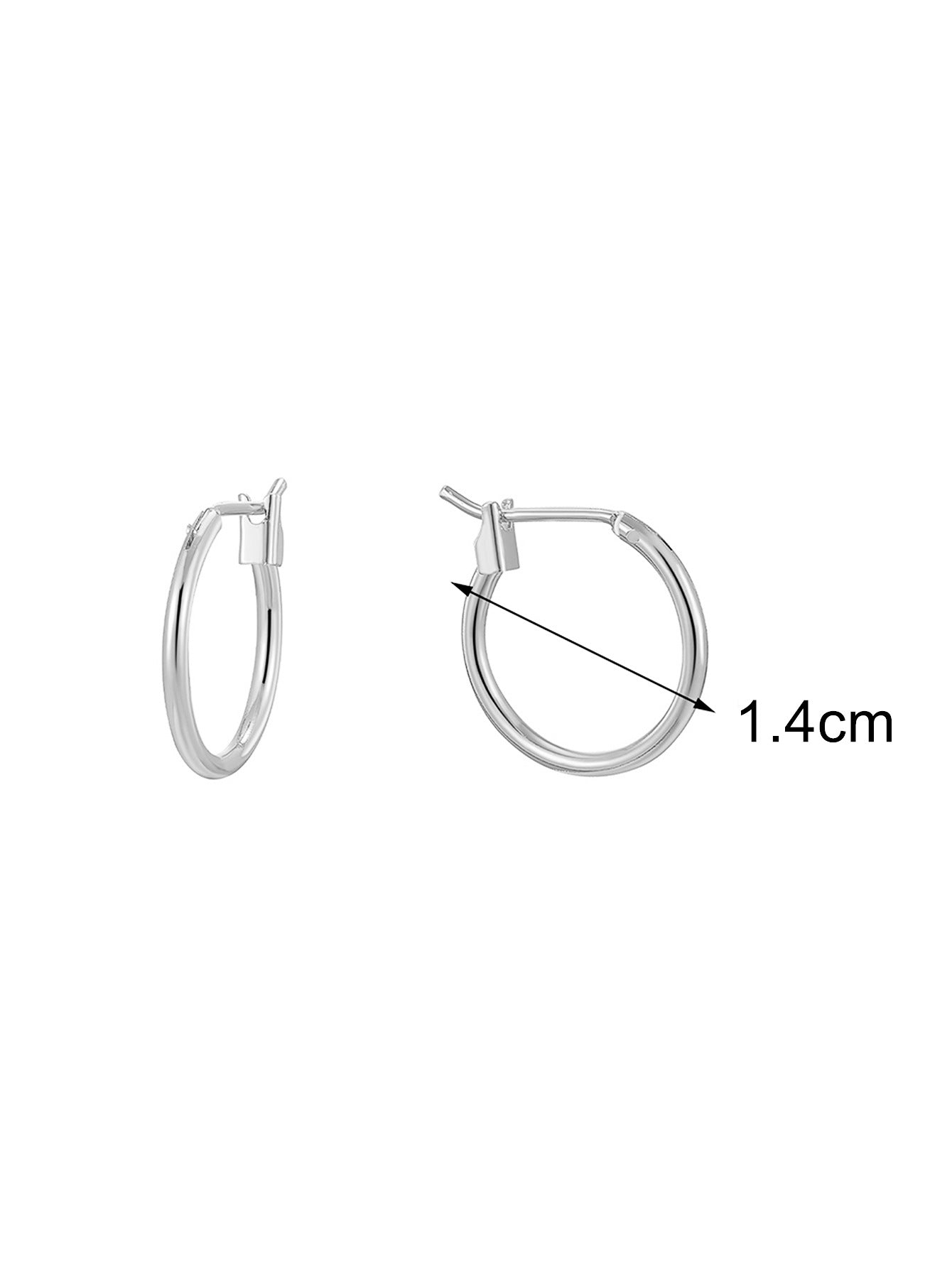 Minimalist geometric circular earrings