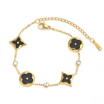 Four-leaf clover bracelet fashion versatile jewelry petal elements