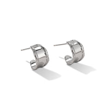 Boucles d'oreilles créoles irrégulières à larges bords 