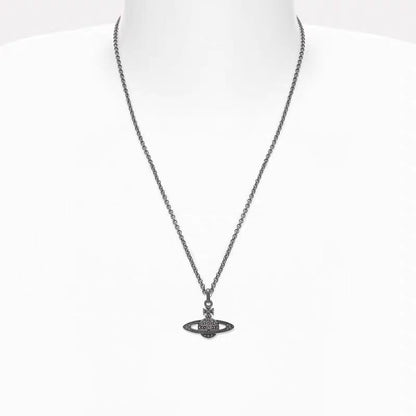 Classic Full Diamond Planet Necklace