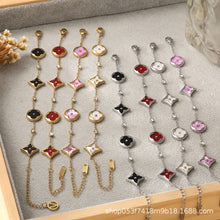 Four-leaf clover bracelet fashion versatile jewelry petal elements