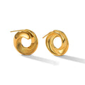 Boucles d'oreilles rétro personnalisées en forme de cercle 