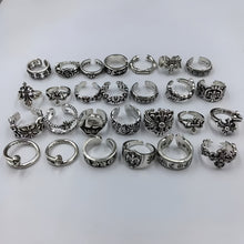 CH-S925 Silver Plated Vintage Open Hip Hop Ring