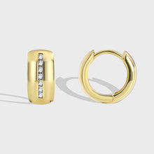 Boucles d'oreilles en diamant lisse 