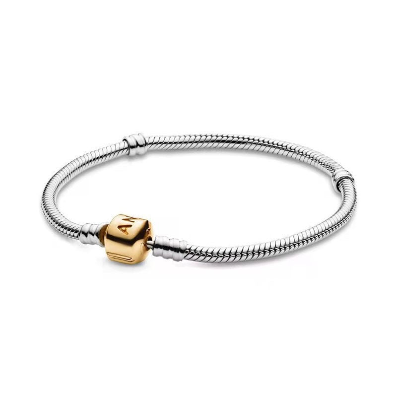 S925 Silver Plated Beaded Bracelet